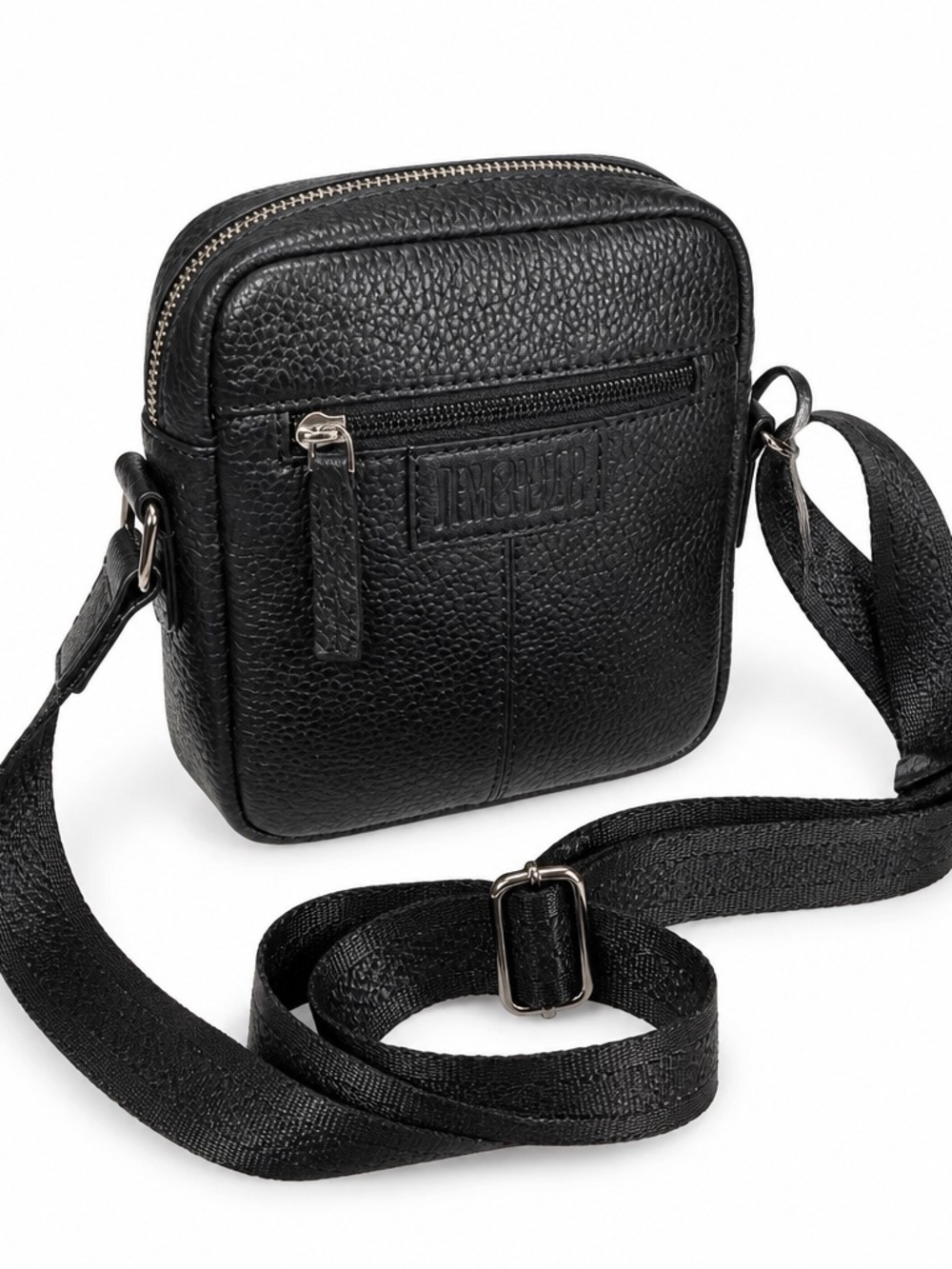 Vera Pelle Black Soft Leather Men's Crossbody Bag 💼